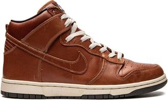 Nike Dunk Hi Premium Curry sneakers - unisex - Leather/Leather/Leather/Rubber - 12 - Brown