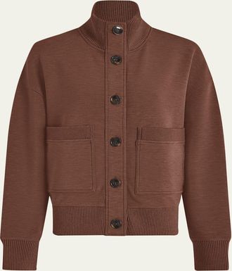 Varley Sabrina Button-Front Sweatshirt