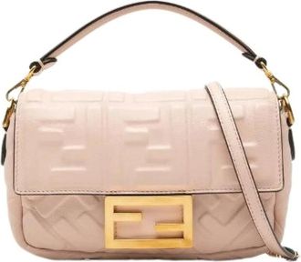Fendi Pre-owned Shoulder Bags, female, Pink, Size: ONE SIZE Pre-owned Vintage Shoulder Bag