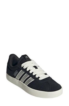adidas VL Court 3.0 Sneaker in Black/Off White/Clear Sky at Nordstrom Rack, Size 5