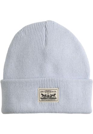 Levi's Beanie LEVIS WOMENS BACKPATCH BEANIE, Damen, blau (kentucky blau), Strick, Baumwolle, M&uuml;tzen Beanie