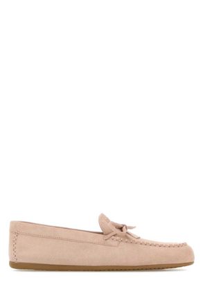 Miu Miu Pink Suede Loafers