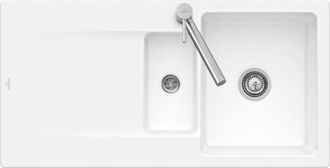 Villeroy & Boch Villeroy&boch - Fregadero 1 1/2 Senos Villeroy Et Boch Siluet 60 R Blanco Ceramicplus