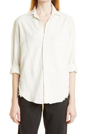 Frank & Eileen Eileen Relaxed Button-Up Shirt in Vintage White at Nordstrom, Size X-Small