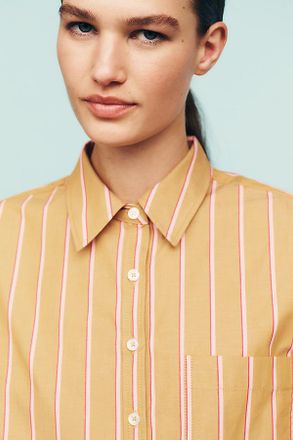 Maeve Shrunken Bennet Button Down Shirt by Maeve Top