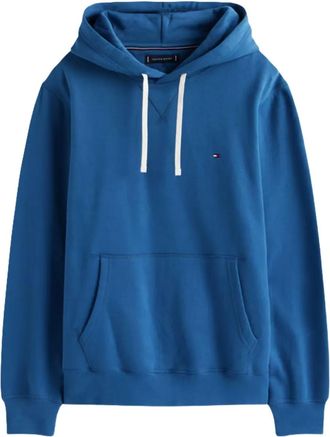 Tommy Hilfiger Trui met capuchon en trekkoord - Blauw