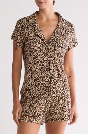 Nordstrom Rack Tranquility Shortie Pajamas in Beige Sand Animal Multi at Nordstrom Rack, Size X-Small