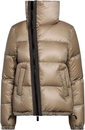 sacai Jassen, Dames, Beige, S, Leer, Pufferjack