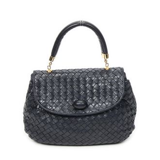 Bottega Veneta Pre-owned Womens Vintage Top Handle Tote Handbag - Blue/Navy - One Size