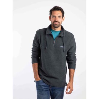 Weird Fish Cruiser 1/4 Zip Macaroni Sweatshirt in Navy at Nordstrom, Size Xxx-Large