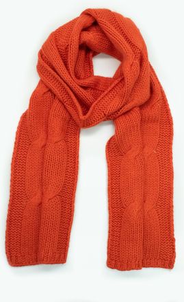 Portolano Chunky scarf with cables