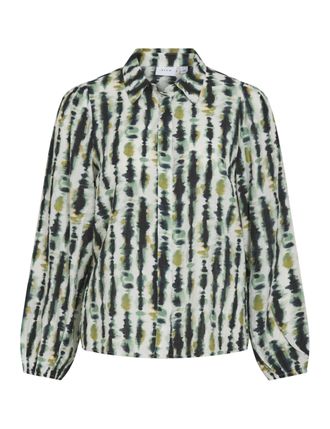 Vila Womens Vibavina Nipi L/S Shirt, Cloud Dancer, 14