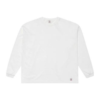 Edwin Long Sleeve T-Shirt - Heren - Tops - Wit - Maat: S Katoen