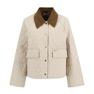 Barbour Light Jackets, female, Beige, Size: 2XL Quilted Jacket