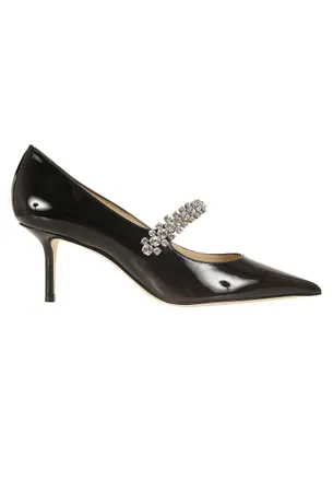 Jimmy Choo London Bing 65 Pointed-Toe Patent Leather Pumps