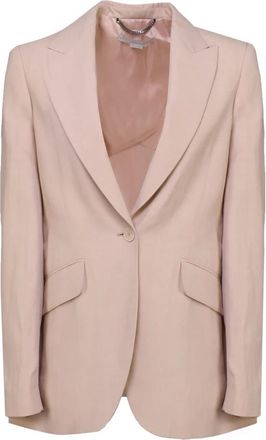 Stella McCartney Elegante Blazer Jas - Dames - Blazers - Roze - XS - Linnen - Jassen