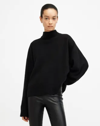 AllSaints Asha Soft Fluffy Sweater