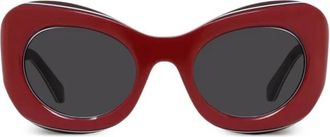 Loewe Sunglasses, female, Red, Size: 52 MM Signature Sunglasses