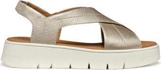 Geox D Dandra 40 Sandalen - Dames - Sandalen - Geel - 39 EU - Schoenen