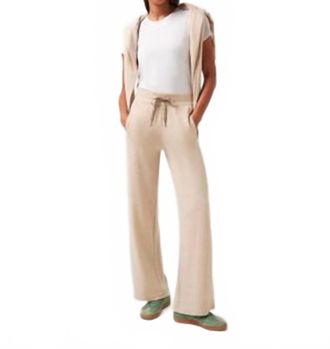 Travis Mathew Cloud Terry Wide Leg Pants In Heather Natural
