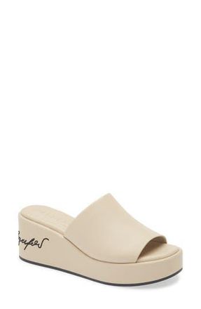 Karl Lagerfeld Catina Platform Wedge Sandal in Dusty Beige at Nordstrom Rack, Size 9.5