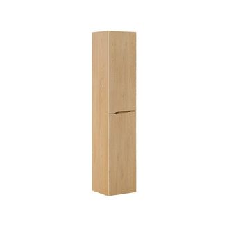 Petits Meubles Columna de pared 2 puertas madera paneles laminados y mdf roble claro