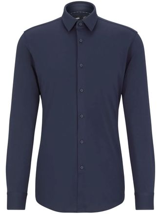 BOSS long-sleeve button-up shirt - Blue