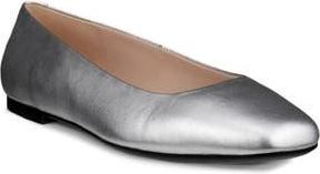Ecco Margot Ballet Flat in Silver at Nordstrom Rack, Size 8-8.5Us / 39Eu