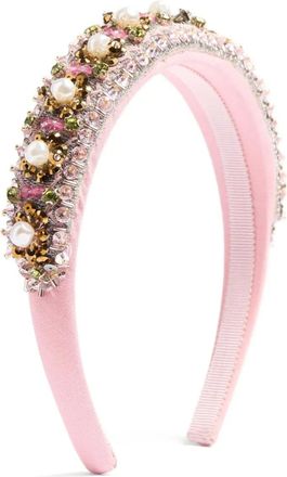 Valentino Garavani Fascia con ricamo - Rosa