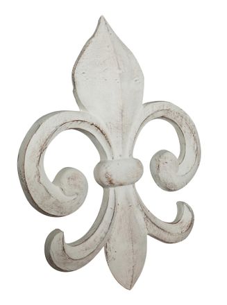 Biscottini International Biscottini - Decoraci&oacute;n En Forma De Mo&ntilde;o De Madera Acabado Blanco Envejecido L63xpr7xh51 Cm Made In Italy