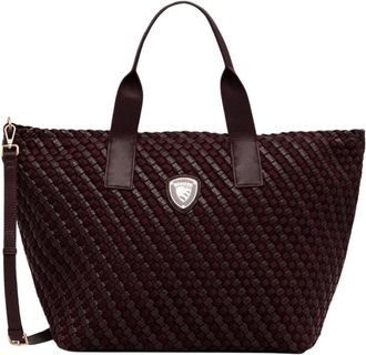 Blauer Shopper tas - Dames - Tassen - Rood - Maat: ONE Size Leer