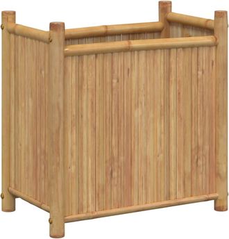 vidaXL Jardinera De Bamb&uacute; 50x30x50 Cm Vidaxl