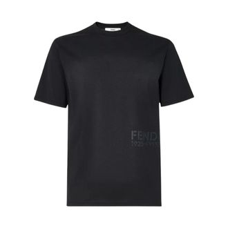 Fendi Heren, Tops, Zwart, Maat: XS