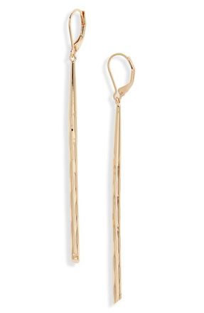 Nordstrom Twisted Bar Linear Earrings in Gold at Nordstrom