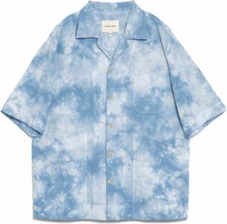 Nicholas Daley Mens Beach Shirt In Blue