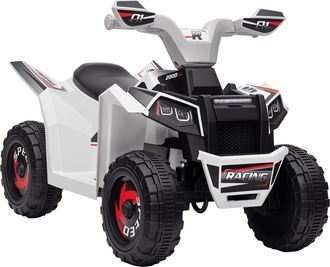OEM Quad El&eacute;ctrico Para Ni&ntilde;os 6v Quad Para Ni&ntilde;os De 18-36 Meses Con Avance Y Retroceso Velocidad De 2,5 Km/h Blanco