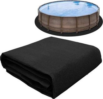 OEM Alfombrilla Redonda Para Piscina, Ideal Para Piscinas Elevadas De 4 Metros (13,1 Pies), Resistente A Pinchazos, De Fieltro, Protectora Y Cubierta Para