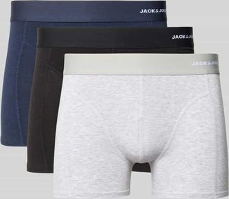 Jack & Jones Jack & Jones Trunks aus Viskose-Baumwoll-Mix Modell GABRIEL im 3er-Pack in BLACK, Gr&ouml;&szlig;e XXL
