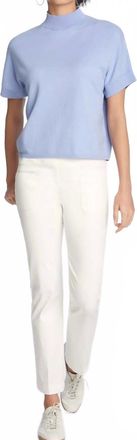 Elliott Lauren Modal High Neck Sweater In Iris