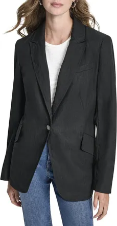 DKNY Zigzag Stretch Blazer