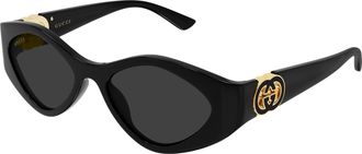 Gucci Grey Butterfly Ladies Sunglasses GG2121S 001 52