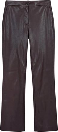 Jucca Lederbroek - Dames - Leren Broeken - Bruin - XS - Leer - Broeken