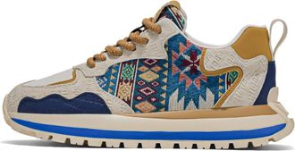 Generic Trend Fashion Printing Embroidery Sports Leisure Comfortable Thick Sole Heightening Mens Shoes, Beige, 9.5-11.5