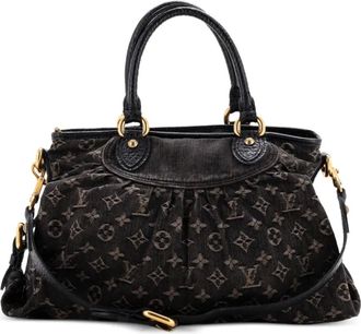 Louis Vuitton Neo Cabby denim MM shopper - Zwart