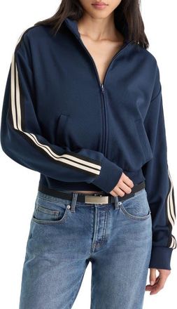 Good American The Track Jacket in New Navy002 at Nordstrom, Size X-Large
