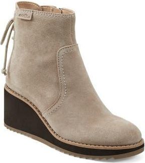 Earth Calia Wedge Bootie in Taupe at Nordstrom Rack, Size 10