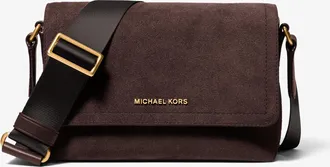 Michael Kors Hudson Mini Suede Messenger Bag