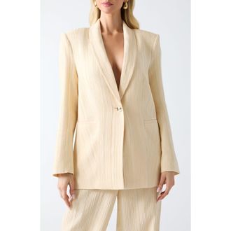 Marciano Neca Jacquard One-Button Blazer in G1Fc-Medium at Nordstrom, Size 44