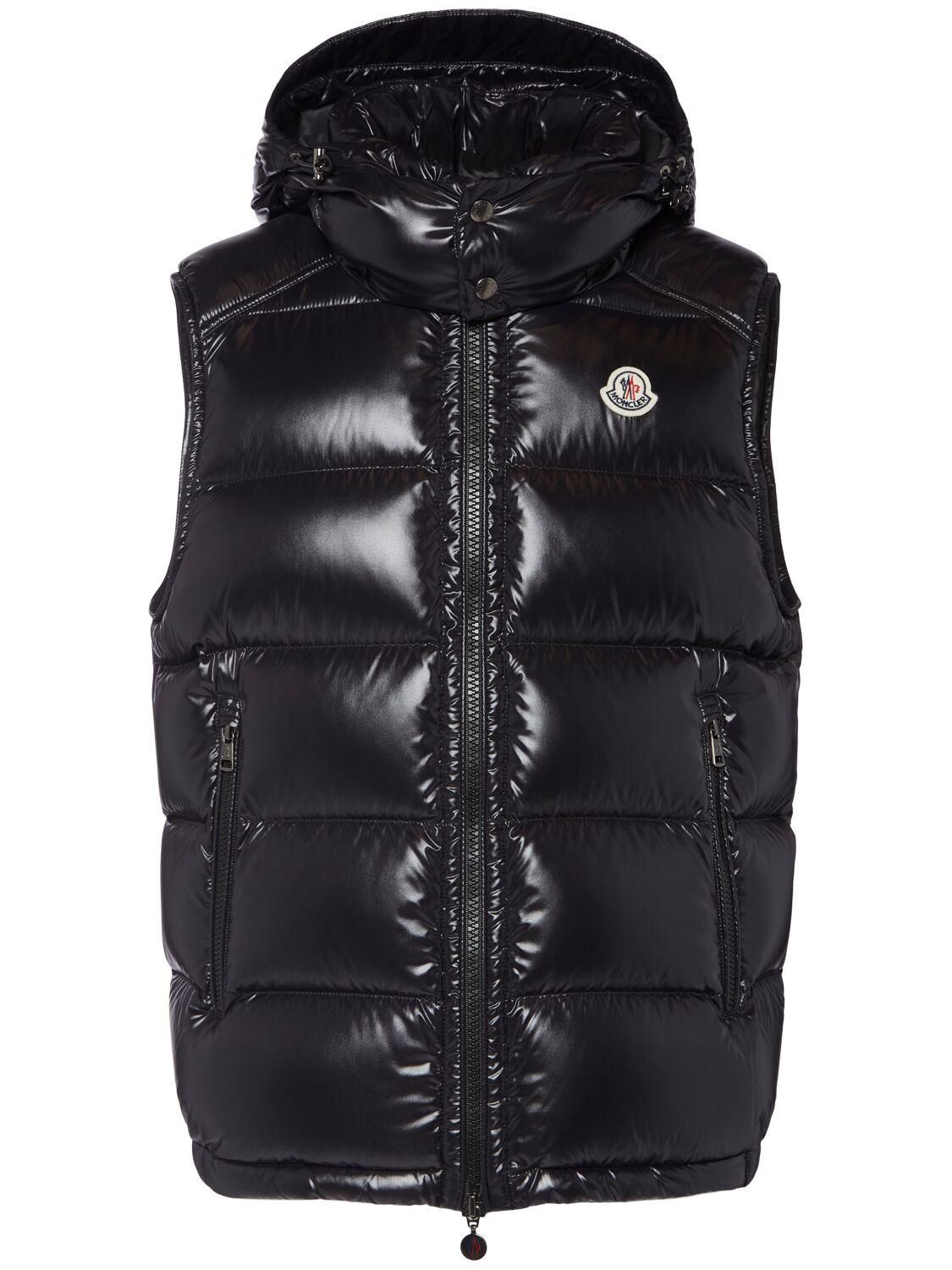 MONCLER | GENICHI HOODED DOWN VEST BLACK & WHITE (8~10歳) Moncler: Black Down Vests now up to −45% | Stylight