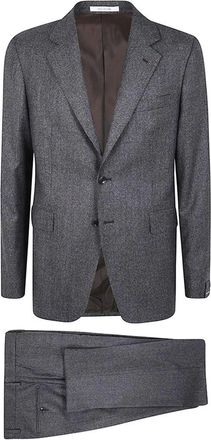 Tagliatore Tweedelig pak - Heren - Business pakken - Grijs - XL - Tweed - Kostuums